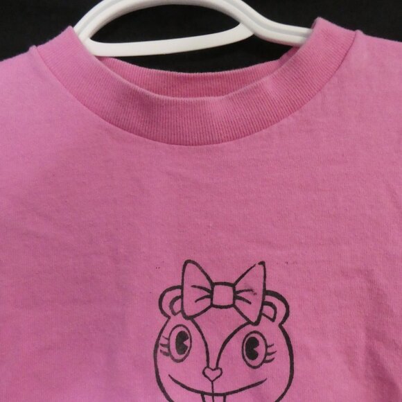 FRUIT OF THE LOOM - Heavy Cotton | size 10/12 | The End Is Near Pink Tee - Picture 5 of 16